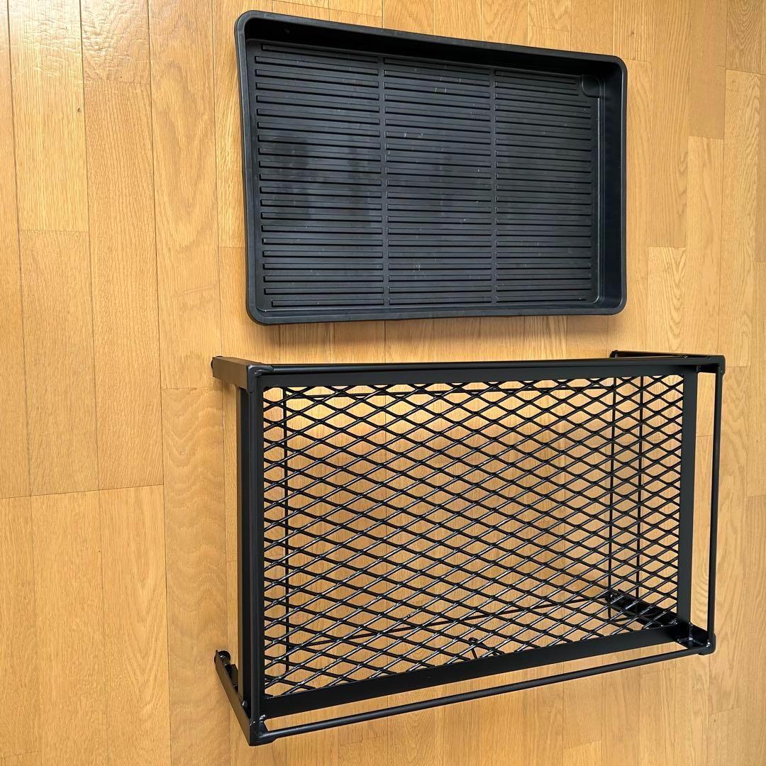 メッシュプランターラック　ダクトレール50cm 64cm x 40cm 受け皿