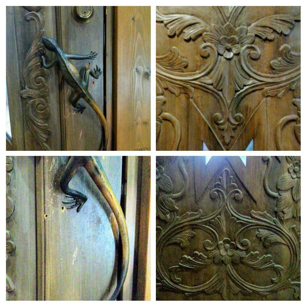 ★ オルテガ デザイン ビンテージ メキシコ 扉 木製 手掘り