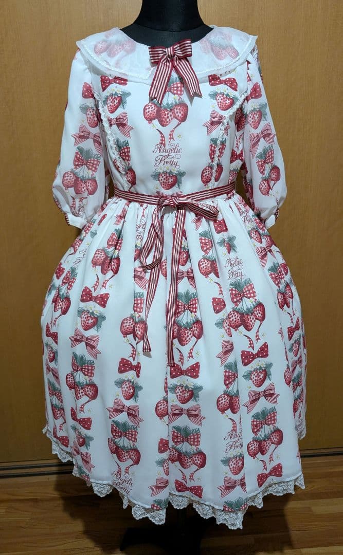 AngelicPretty StrawberryDollワンピース＆カチューシャ
