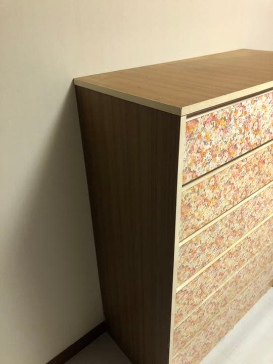 花柄チェスト B (タンス)昭和　レトロポップ　姫タンス　ファンシー　70s