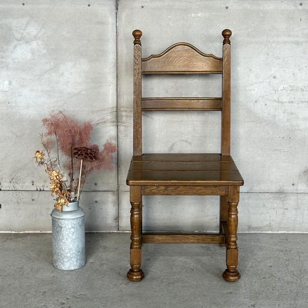 ✦昭和レトロ✦ オーク材 椅子｜ヴィンテージ ダイニングチェア｜無垢木製