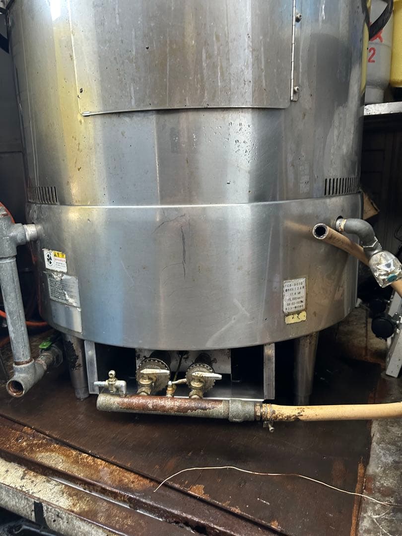 カモ焼釜 都市ガス 中古品 直接引取りのみ