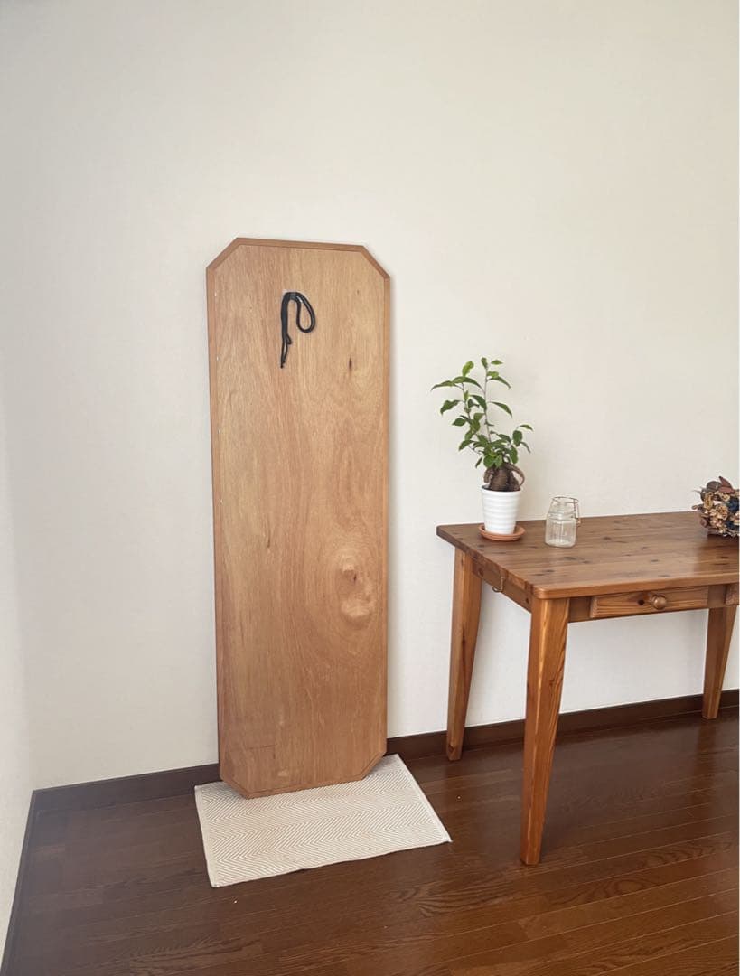 【日本製】カットデザイン　八角ジャンボミラー　アンティーク調