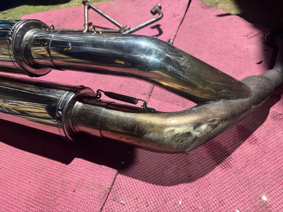 マジェスティc 2本だしマフラー　デュアルマフラー