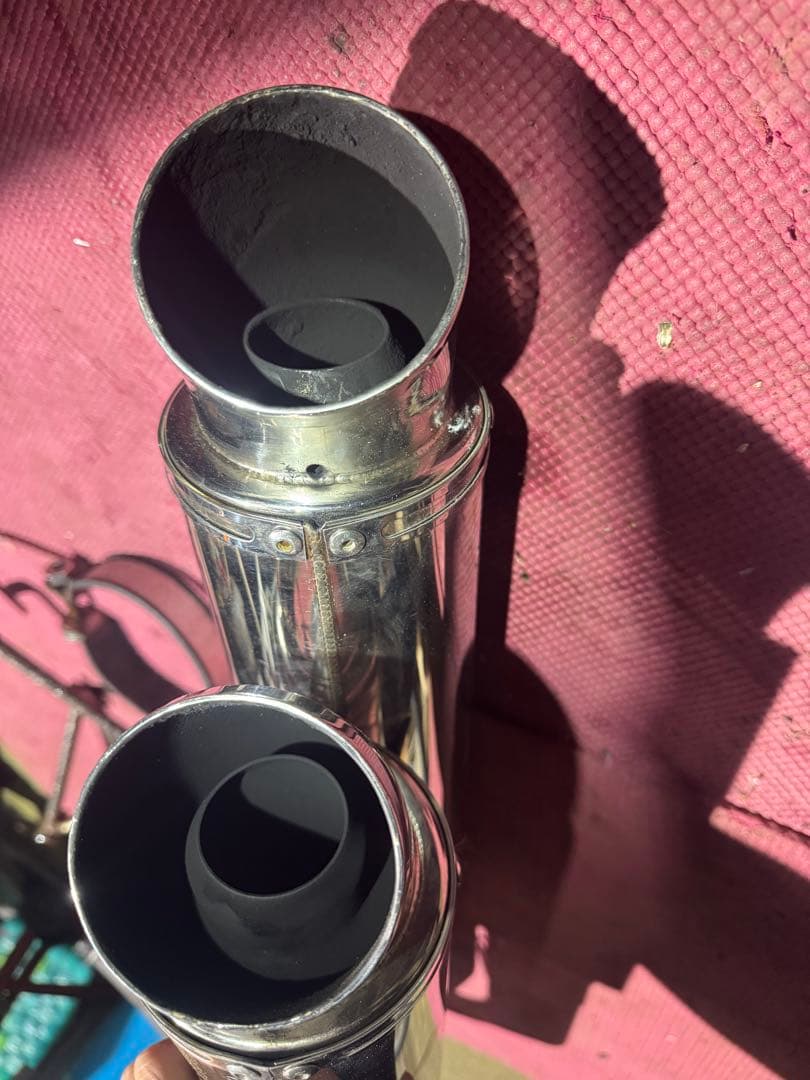 マジェスティc 2本だしマフラー　デュアルマフラー