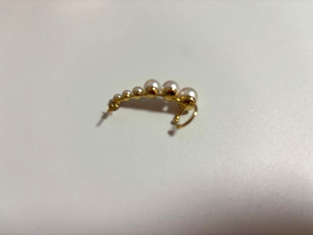 アルティーダウード　アコヤパール グラデーション ライン イヤーカフピアス