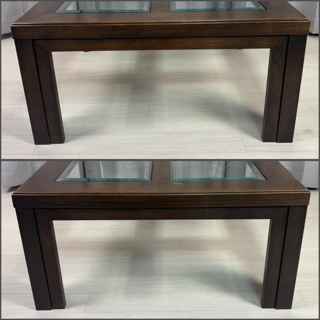 カリモク　ドマーニ　ガラス　ローテーブル