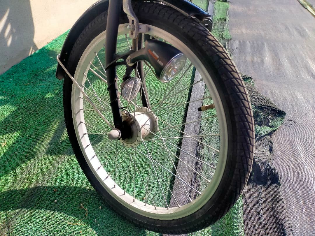 シティサイクル チャイルドシート付き ブラック 中古 幼児ヘルメット付 栃木引渡