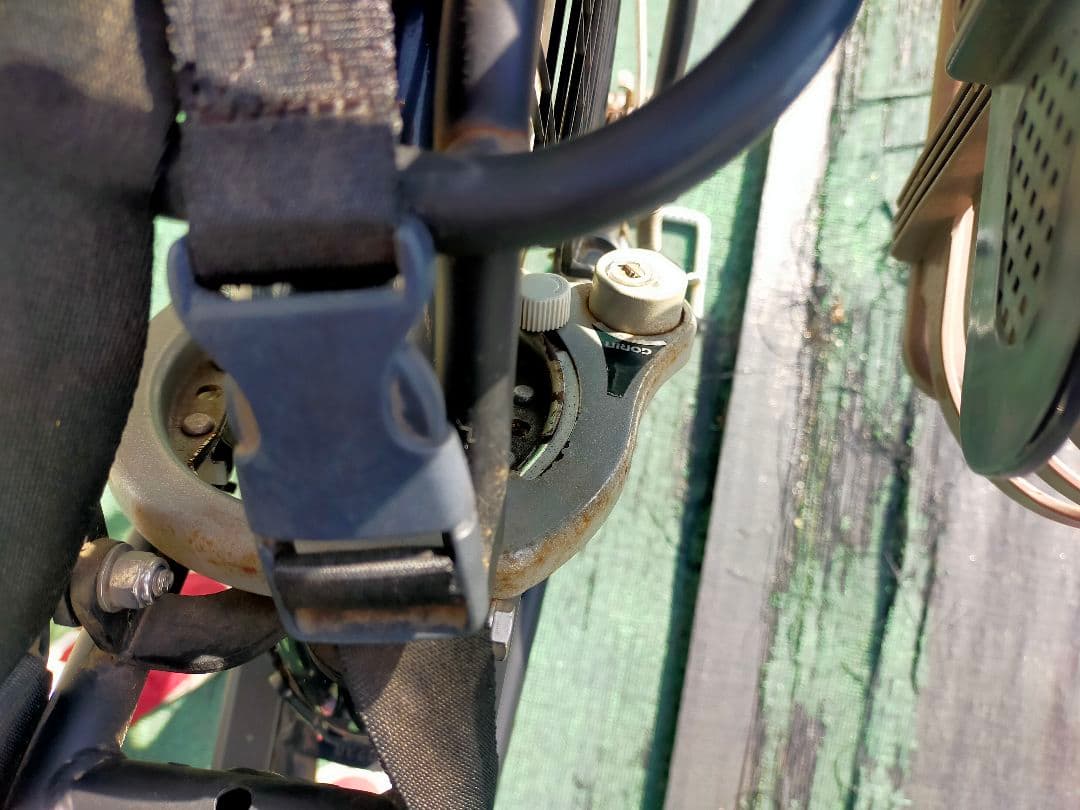 シティサイクル チャイルドシート付き ブラック 中古 幼児ヘルメット付 栃木引渡