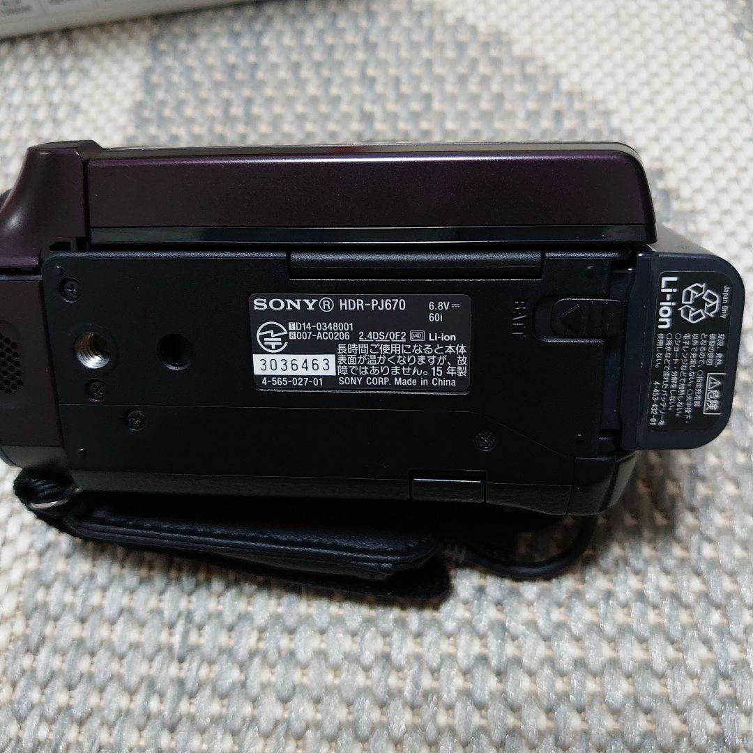 SONY HDR-PJ670ハンディカムビデオカメラ