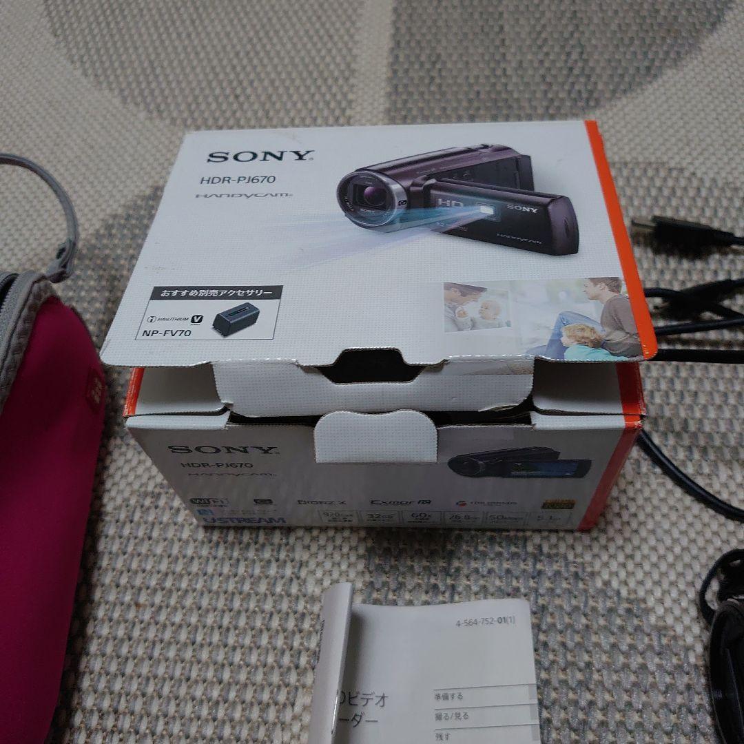 SONY HDR-PJ670ハンディカムビデオカメラ