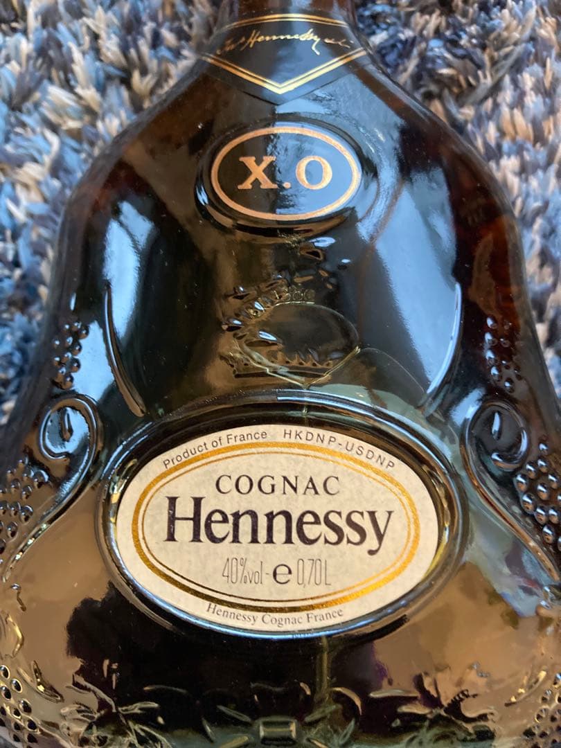 ヘネシーxo金キャップグリーンボトル