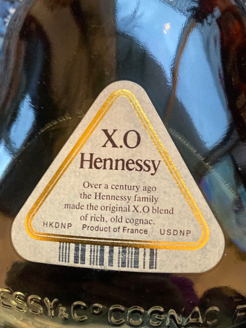 ヘネシーxo金キャップグリーンボトル