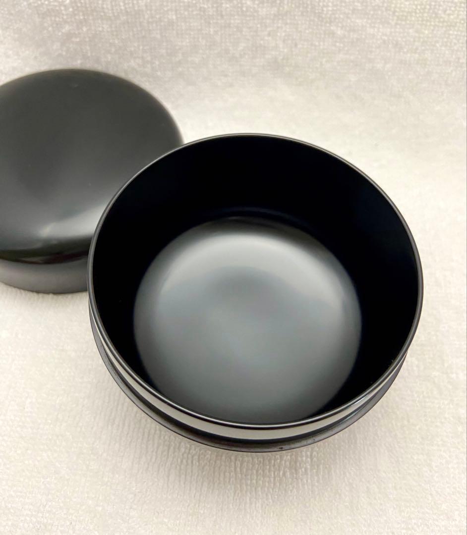 茶道具 漆黒 真塗 平棗 切合口 塗師 嘉祥作【匿名配送】