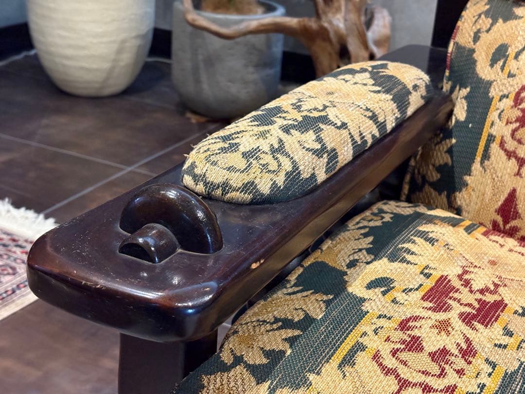 ①karimoku カリモク　1人掛けソファ　1Pソファ　ファブリック　IG