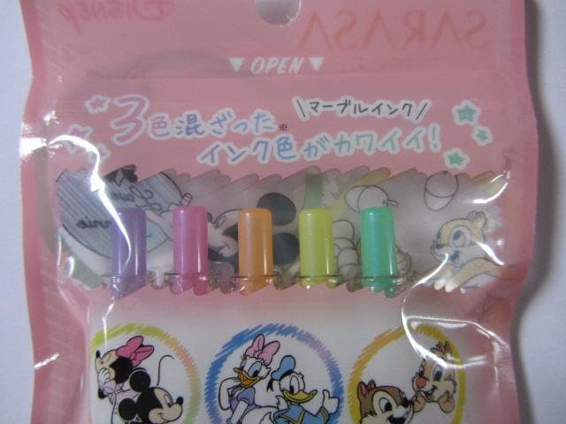 ゼブラ サラサクリップ マーブルカラー 10パックSet 5色セット ディズニー