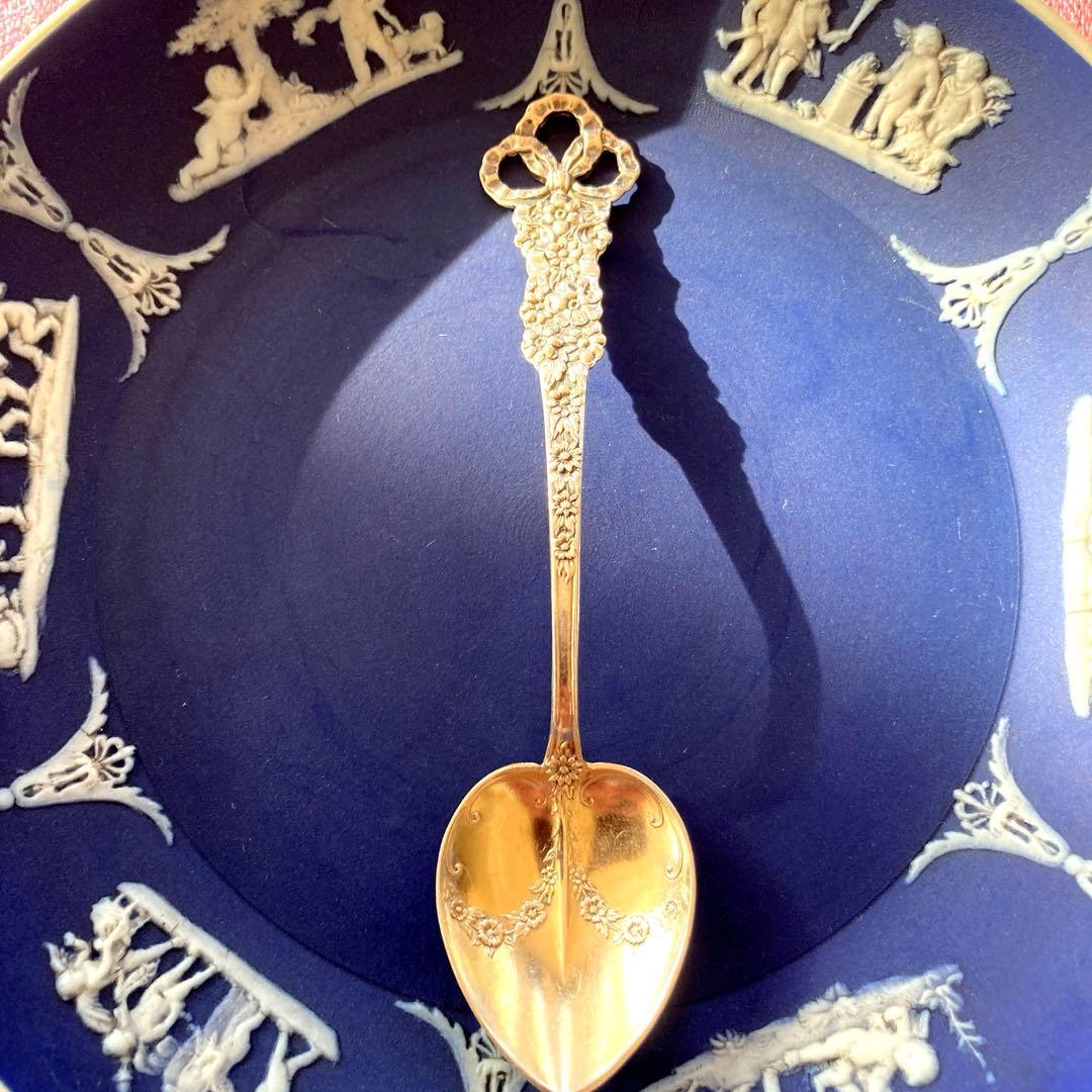 ドミニク&ハフ　純銀　鍍金　アンティーク　スプーン