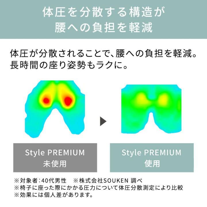 Style PREMIUM 姿勢矯正シート 黒色 YS-AL03A 説明書付