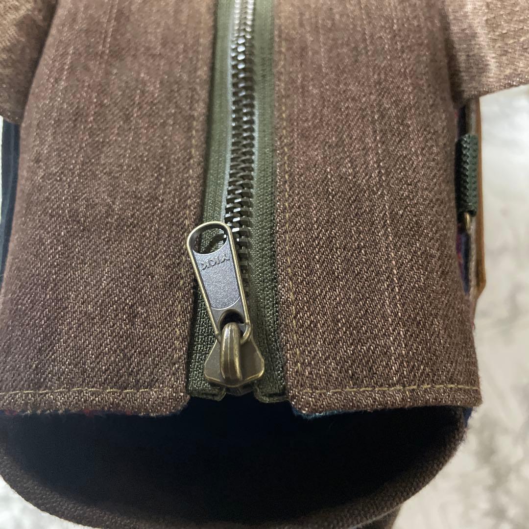 No.527デニムリメイクバッグ　トートバッグ　キャットインディアン