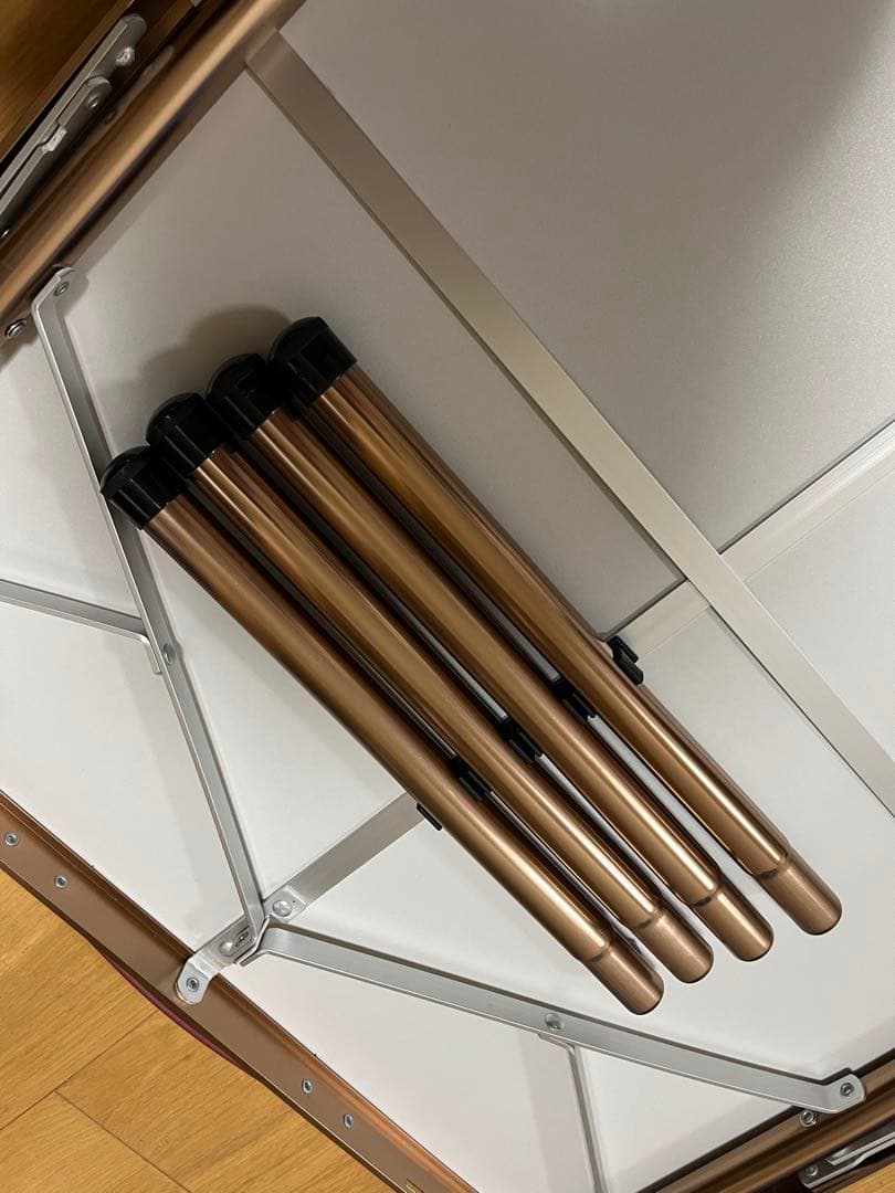 廃盤品Coleman インディゴレーベル リビングテーブル120 モザイクウッド