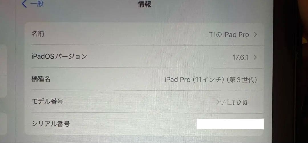 iPad Pro 11インチ 第3世代