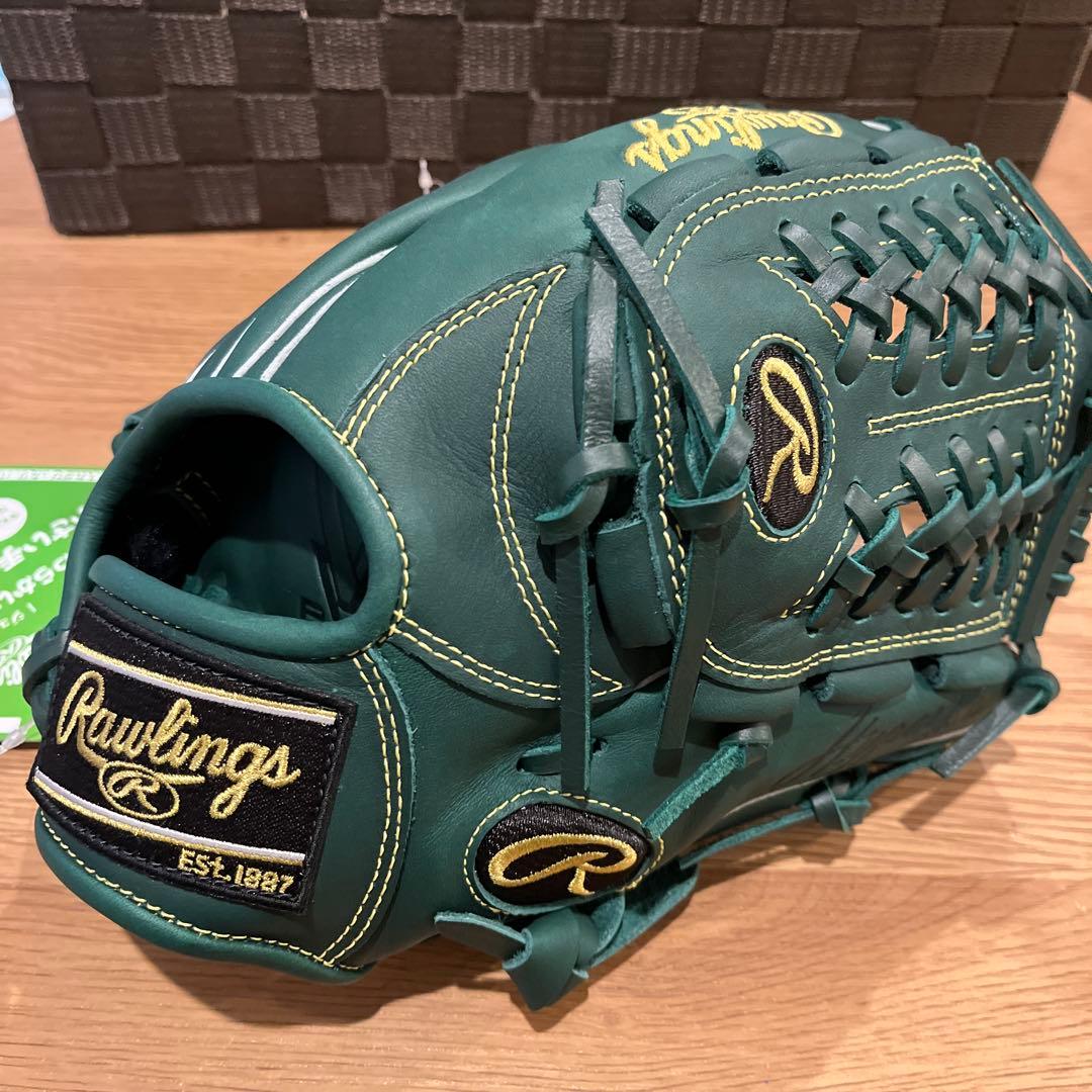 新品値下げ中軟式少年用ローリングスJr.ハイパーテックR9N6L1ダークグリーン