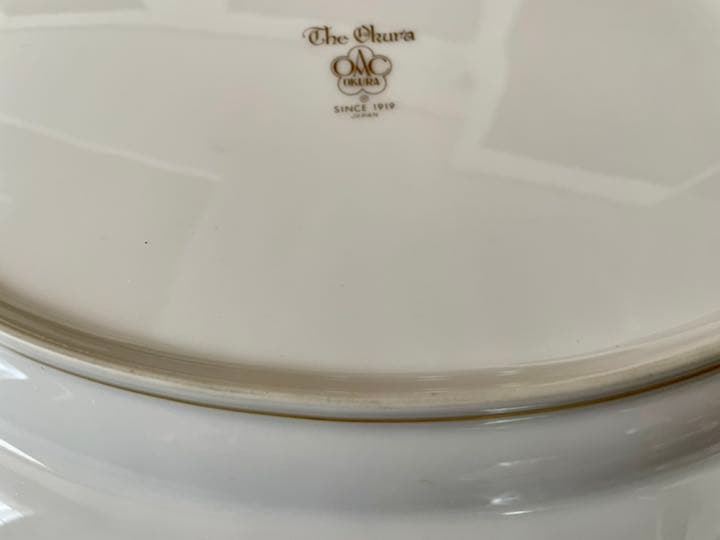 大倉陶園　ゴールドライン　プラター