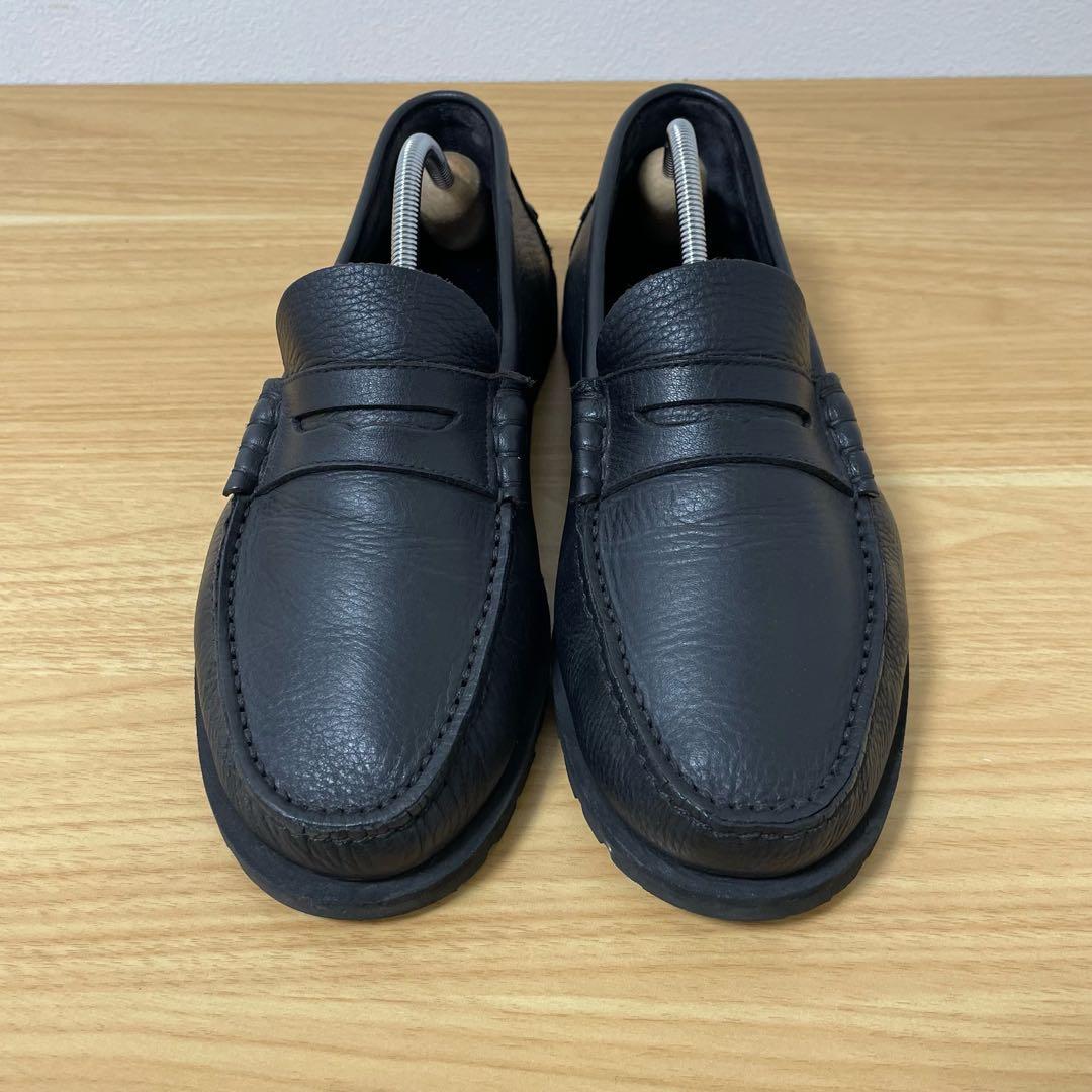 パラブーツ　CORAUX RAID ローファー　レザー　ブラック　7.5