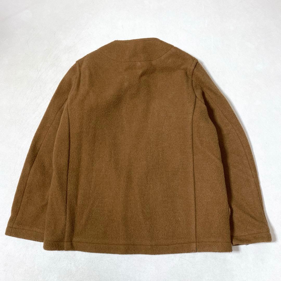 DANTON ダントン ウールモッサーノーカラーコート 38