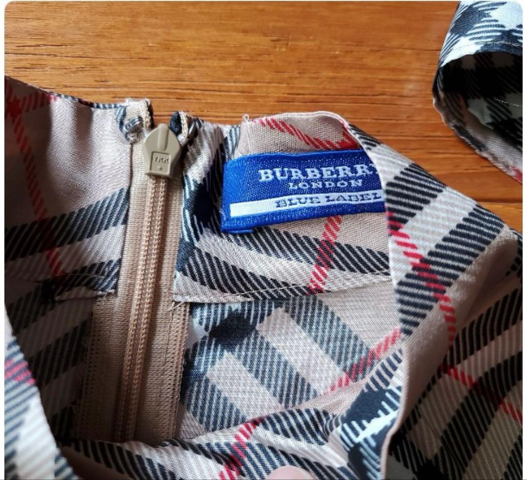 【美品】BURBERRY BLUE LABEL　スカーフ　ブラウス　ノバチェック