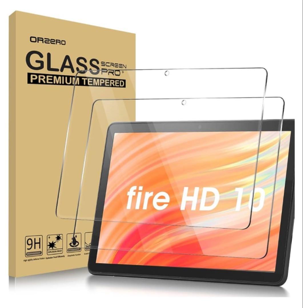 Fire HD 10 タブレット 本体＋ネイビーのカバーとガラスフィルムのセット