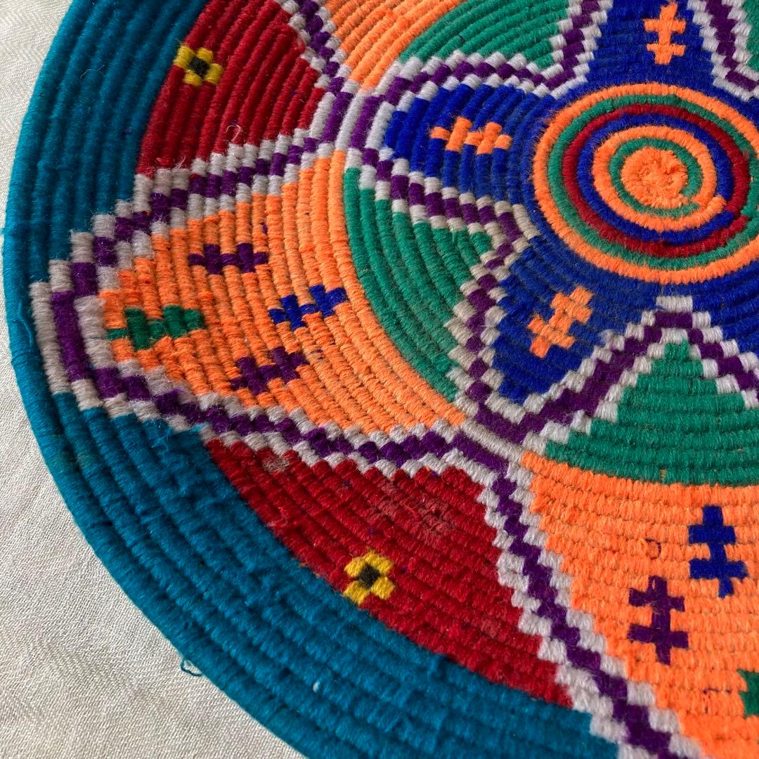 モロッコ　ベルベルバスケット　皿型