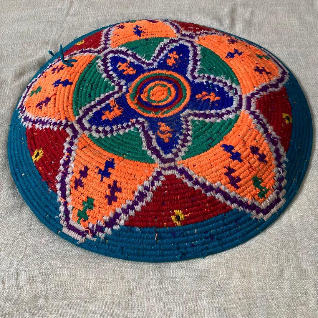 モロッコ　ベルベルバスケット　皿型