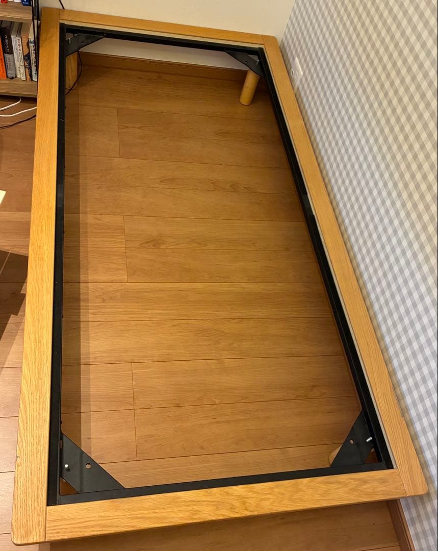 無印良品 木製ベッドフレーム ーシングルー（木製脚付き）　【ほぼ送料のみの価格】