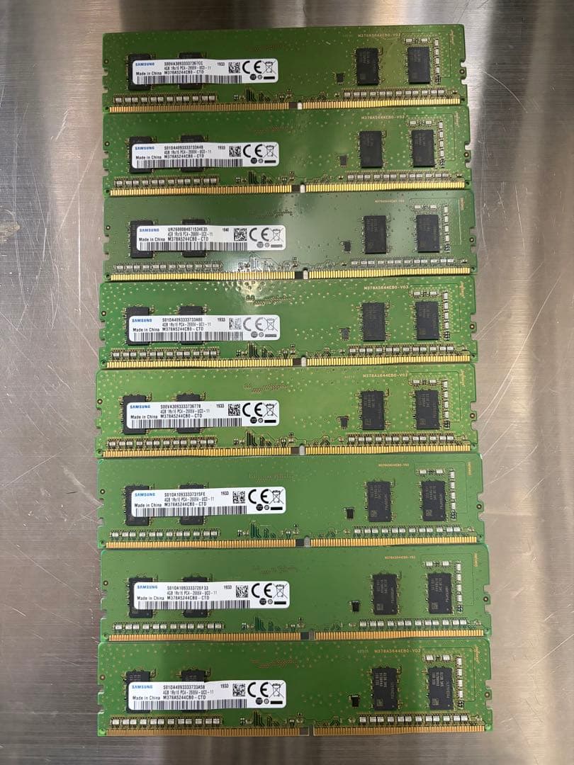 m*o様 SAMSUNG他 メモリ DDR4 4GB 40枚 合計160GB