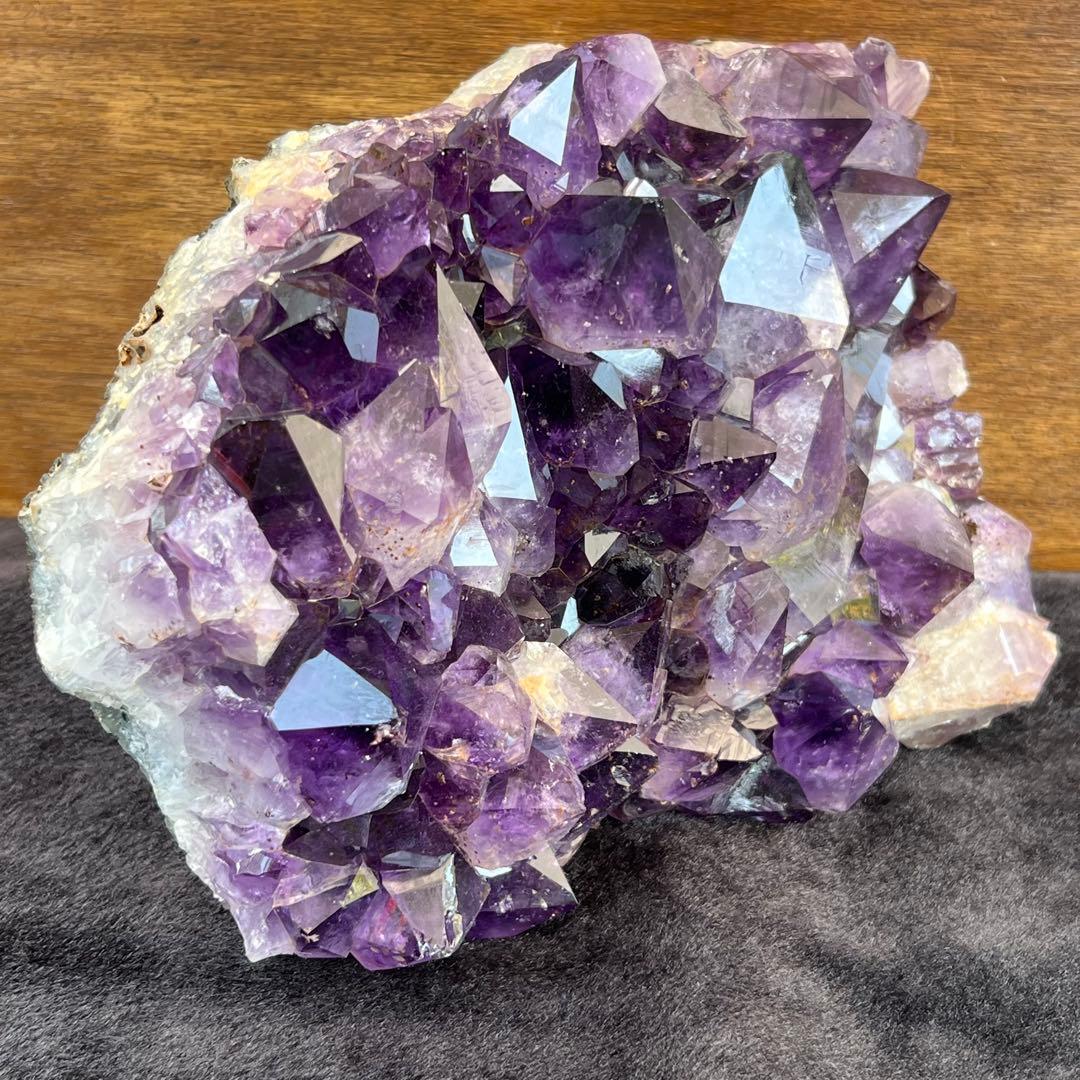 ☆特大サイズ美紫結晶☆最強浄化や魔除にも☆アメジストクラスター 天然石 原石