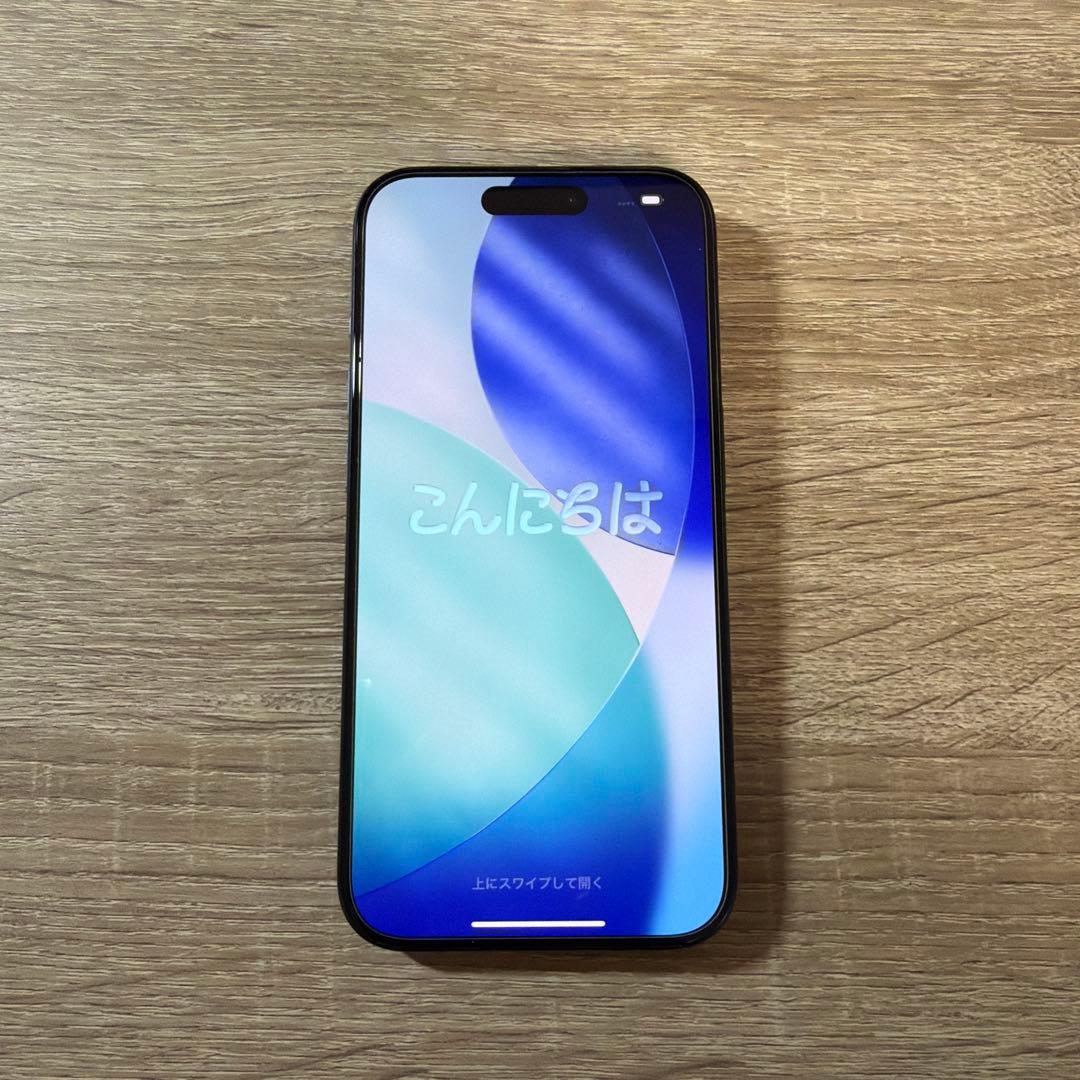 美品 Apple iPhone 15 Pro ブルーチタニウム128GB