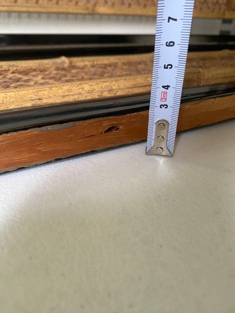 組子細工　欄間　2枚　木製　間仕切り　建具　竹細工　骨董　レトロ　古民具