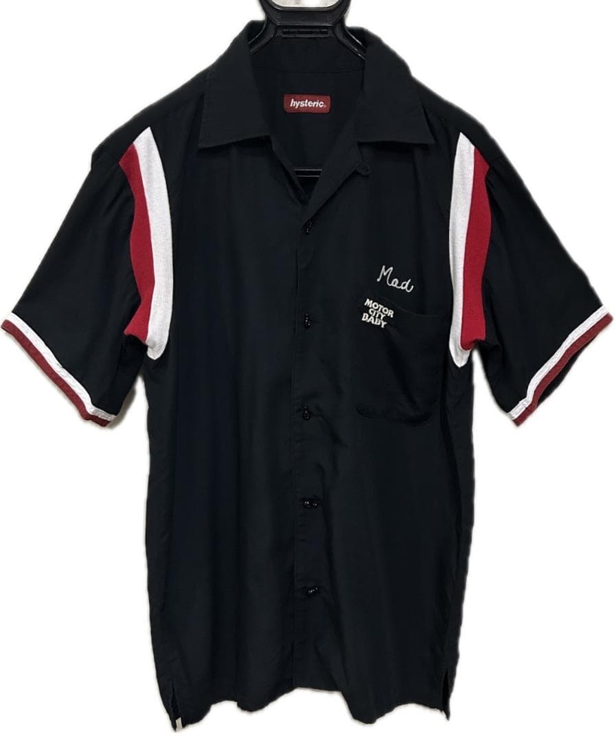 ＊HYSTERIC GLAMOUR BAD 刺繍 ピンボタン ボーリングシャツ