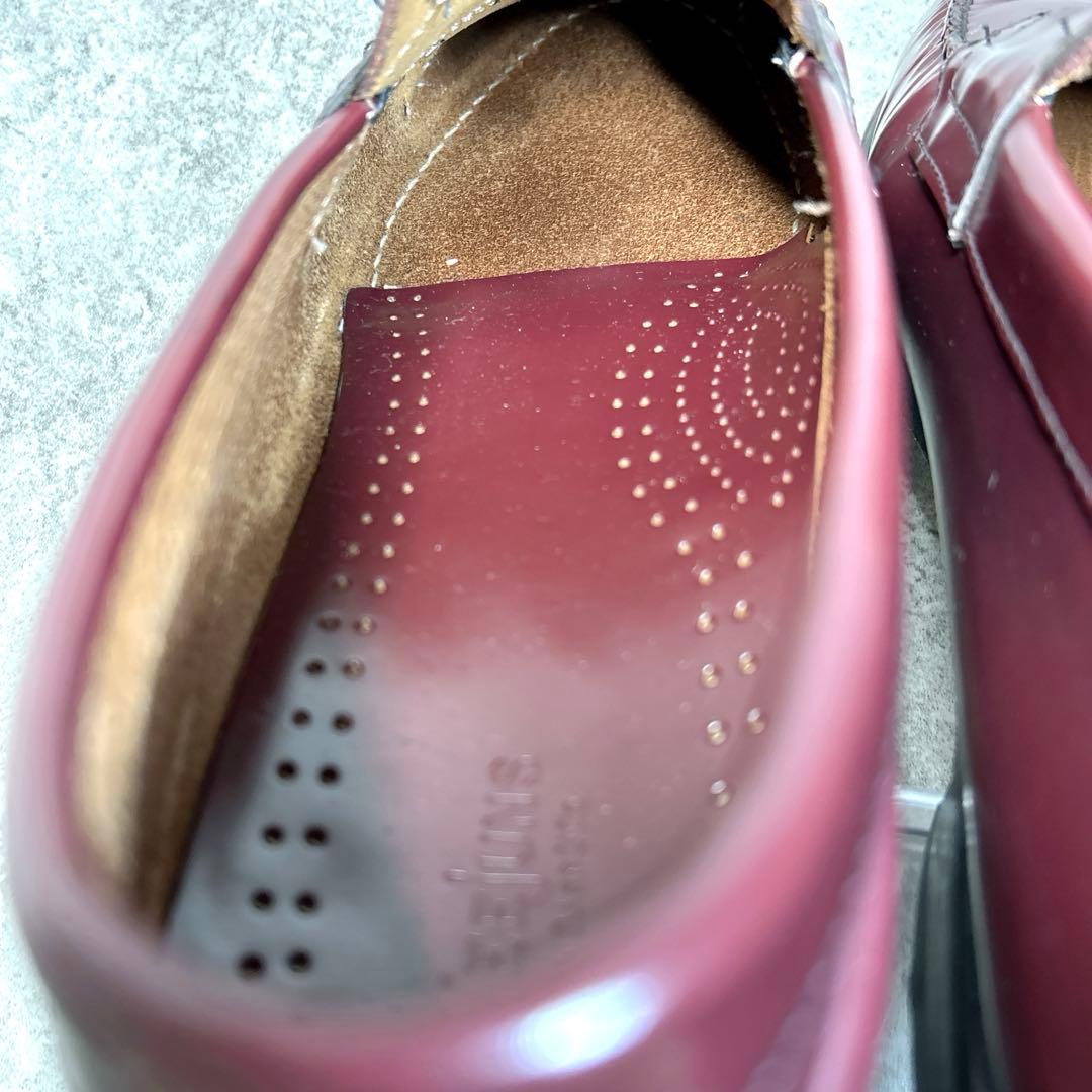 極美品【GHBASS】ローファー/LOGAN/ローガン/バーガンディ/革靴