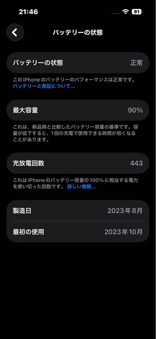 Apple iPhone 15 Pro ブラックチタニウム　128GB