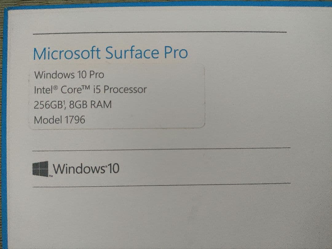 K*3様 Microsoft Surface Pro 256GB 8GB Cor
