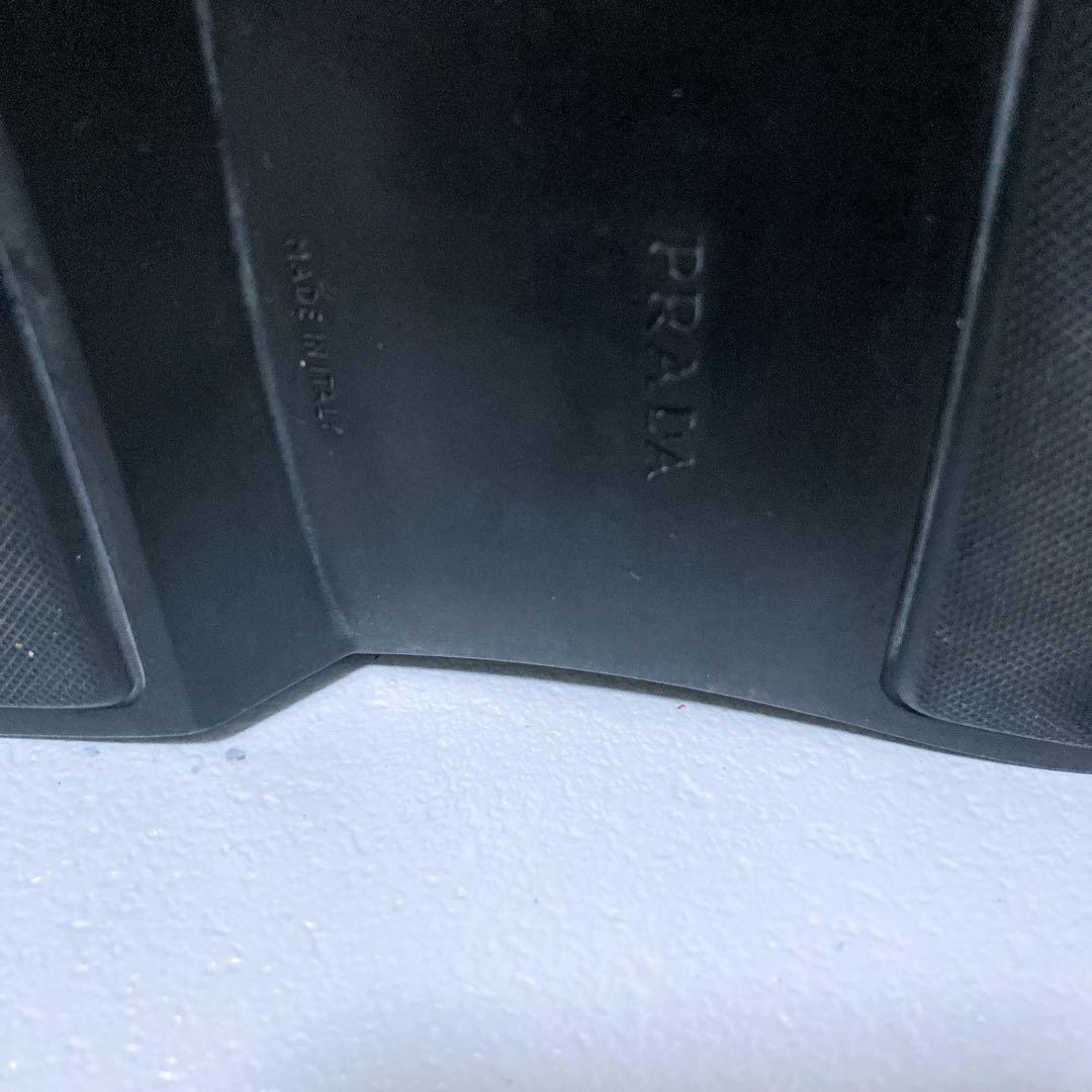 美品 PRADA ペニーローファー スクエアトゥ 本革 ブラウン 26.5