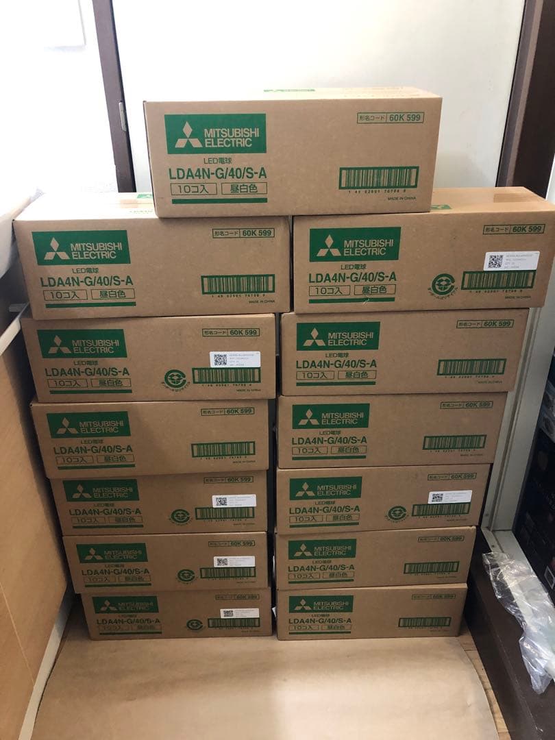新品未開封 三菱 LED電球 LDA4N-G/40/S-A 10個入り13箱