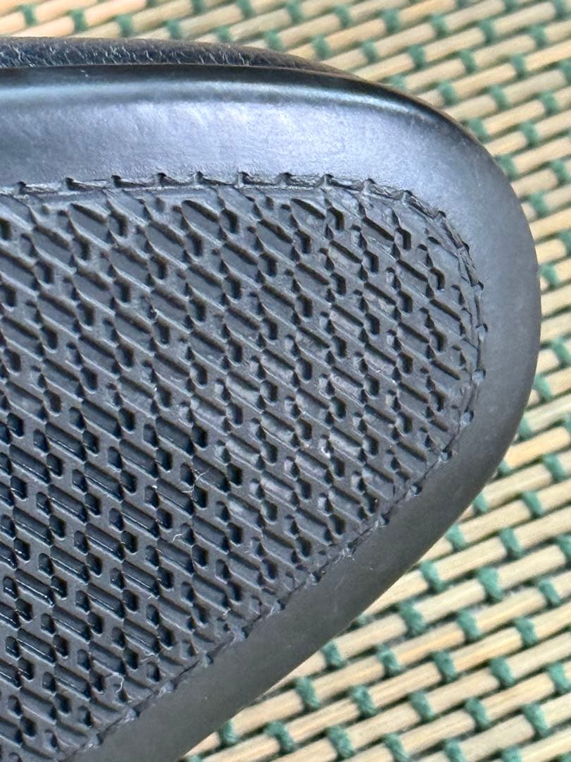 HERMES 黒レザー ビジネスシューズEU42.5JP27.5cm