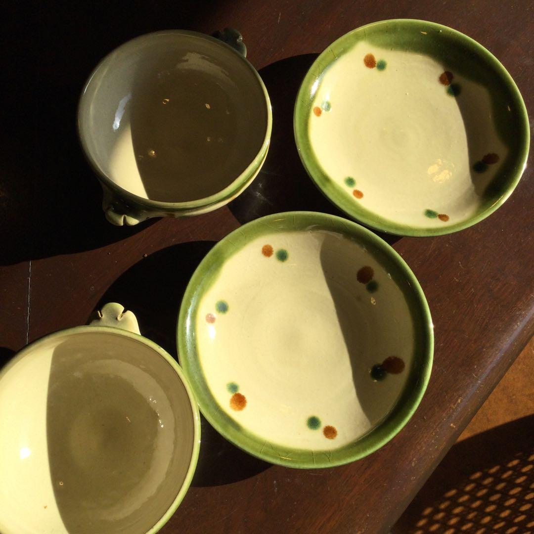 土屋典保　シチューボウル&ソーサー　新品未使用　2客　美品