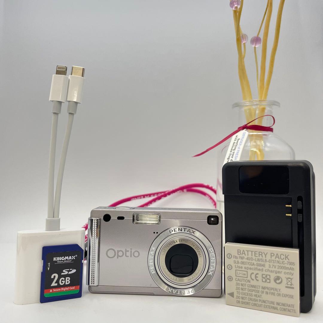 スマホ転送OK✨PENTAX Optio s5i✨動作確認済 可愛すぎるコンデジ