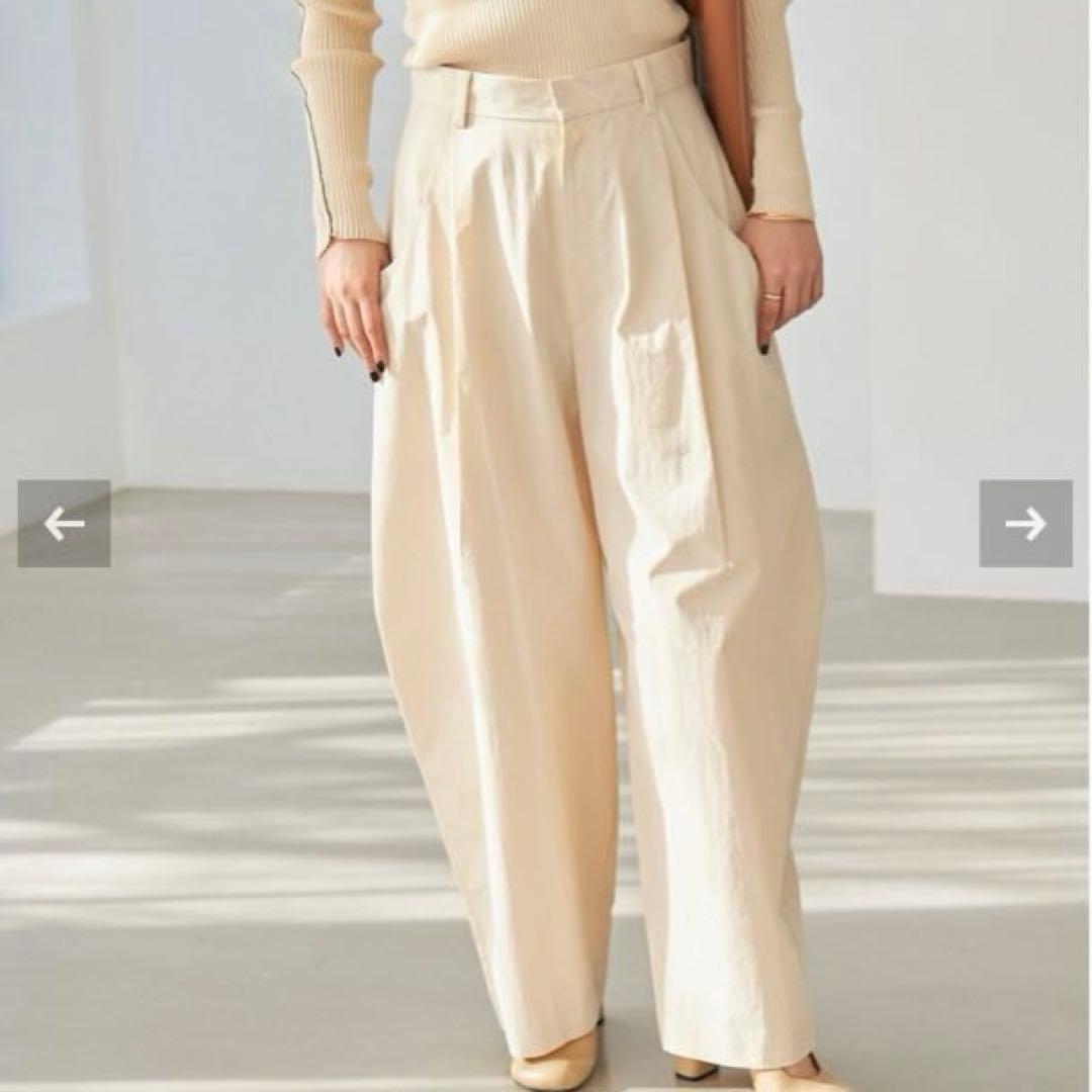 plage L'IAM バルーンチノパンツ　ベージュ/36