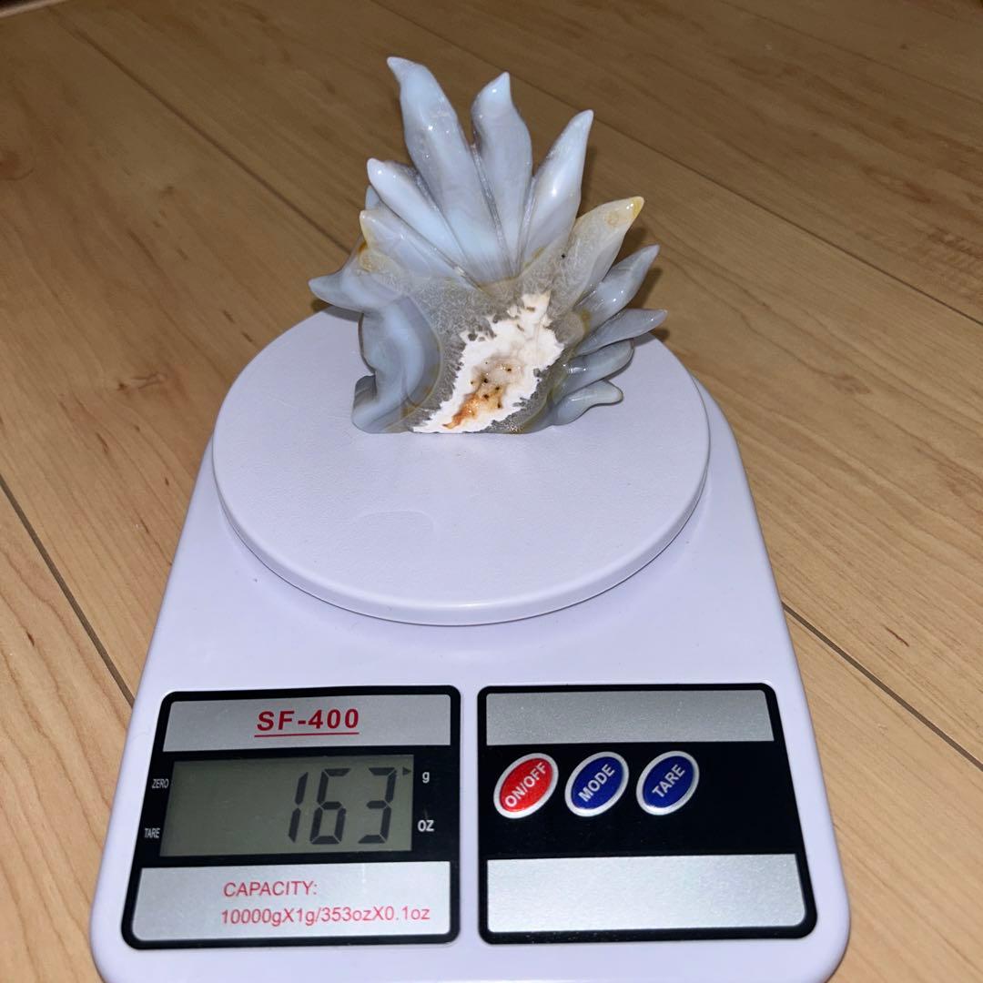 高品質 九尾 狐 瑪瑙 ドゥルージー 結晶 天然石