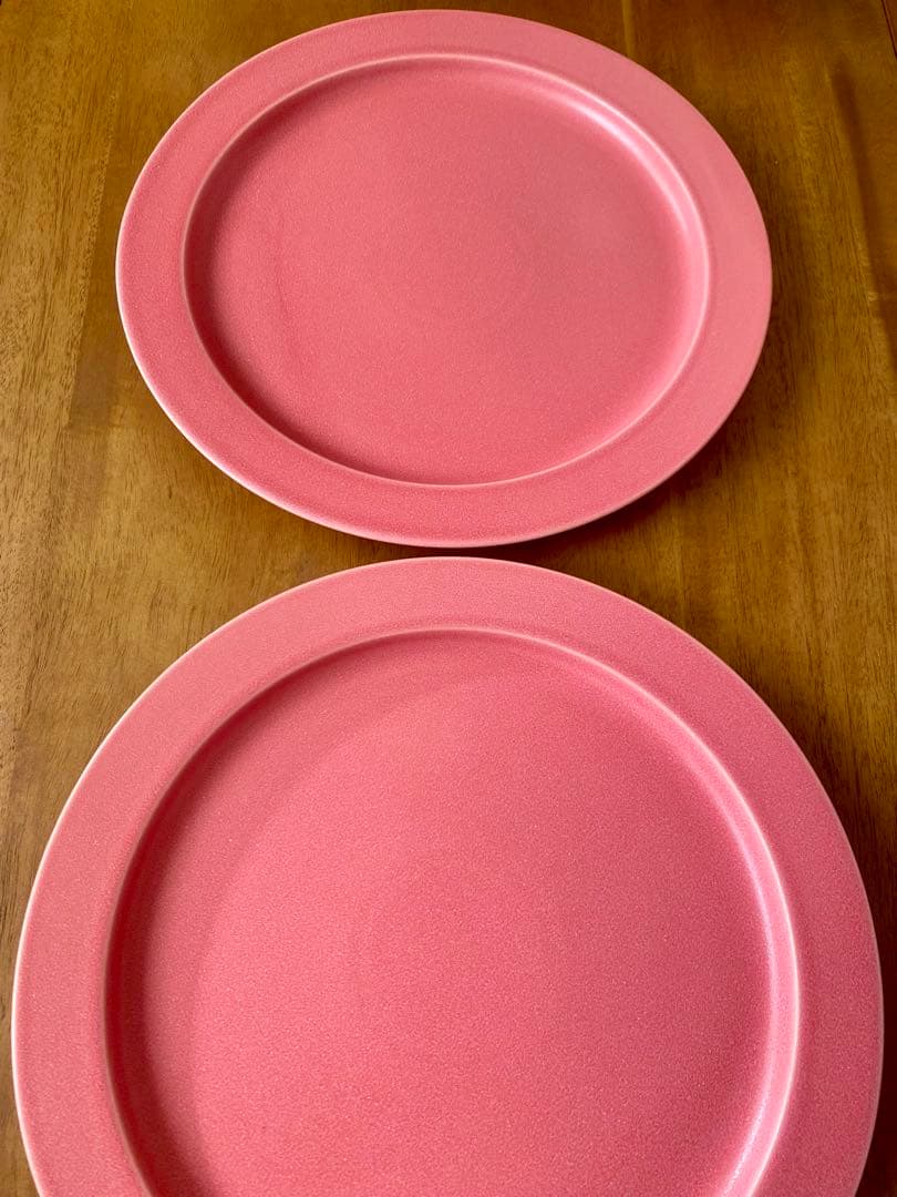 イイホシユミコ　アンジュール　プレート　２枚セット　28cm ピンク　限定品